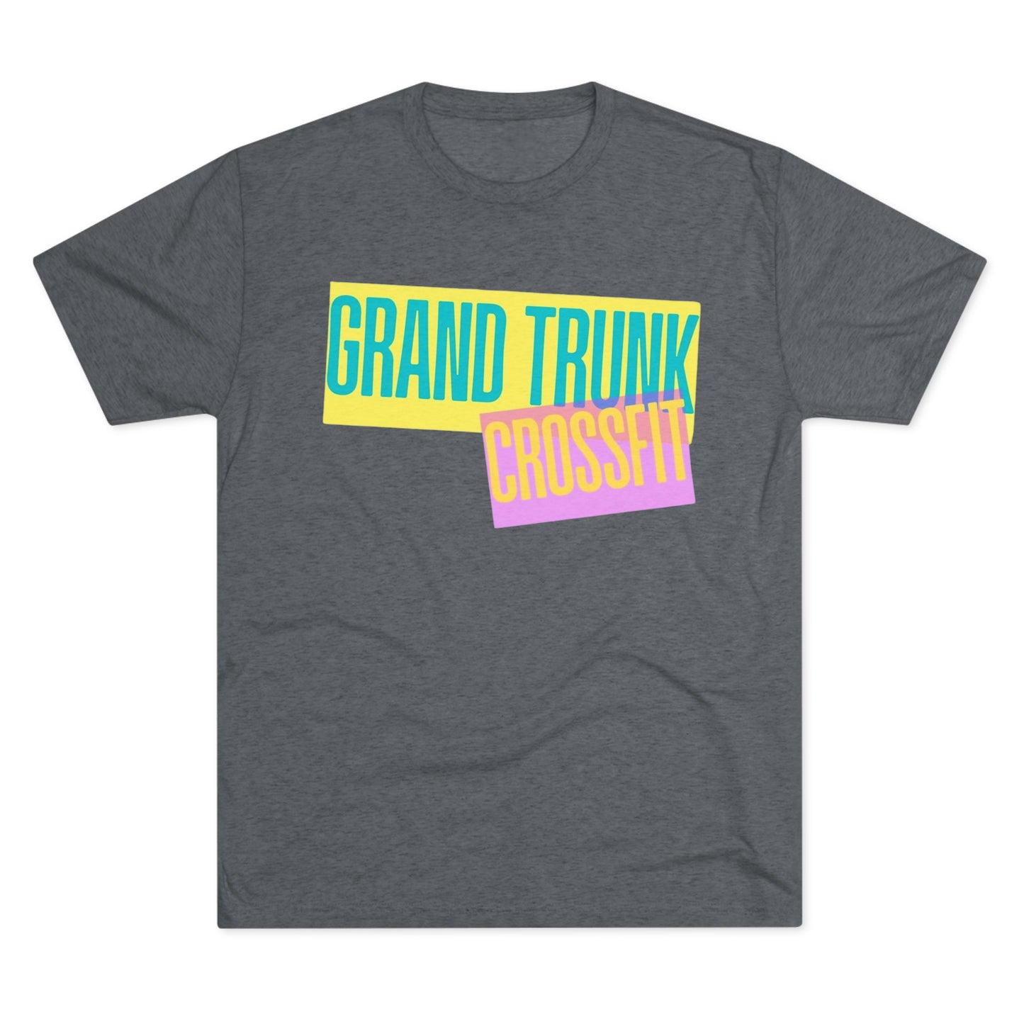 Grand Trunk CrossFit Unisex Tri-Blend Crew Tee - Comfortable Athletic Wear for Fitness Enthusiasts