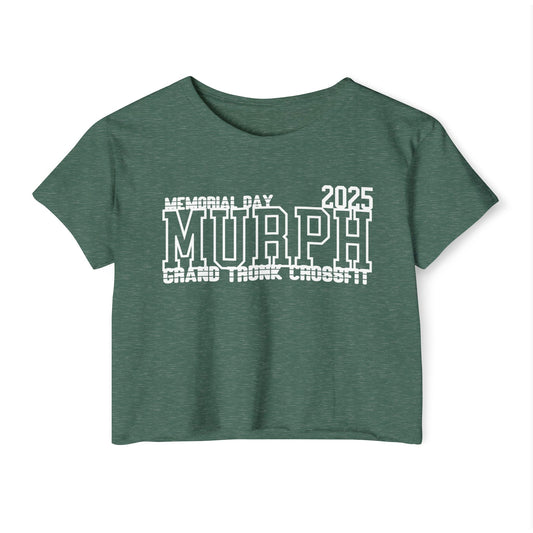 Memorial Day Women's Festival Crop Top - Honor the Fallen With Eagle Design