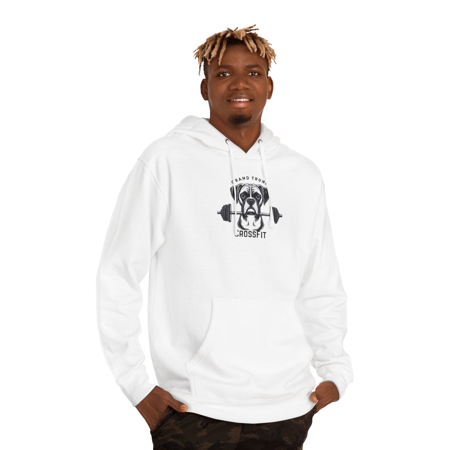 CrossFit Dog Unisex Hooded Sweatshirt - Perfect for Pet Lovers & Fitness Enthusiasts