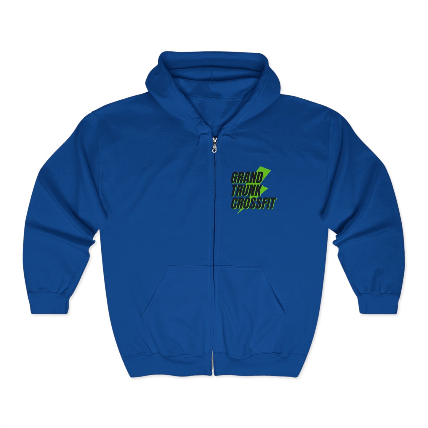 Grand Trunk CrossFit Zip Hoodie, Fitness Apparel, Workout Gear, Unisex Sweatshirt, Sports Style, Gym Clothing, Gift for Athletes