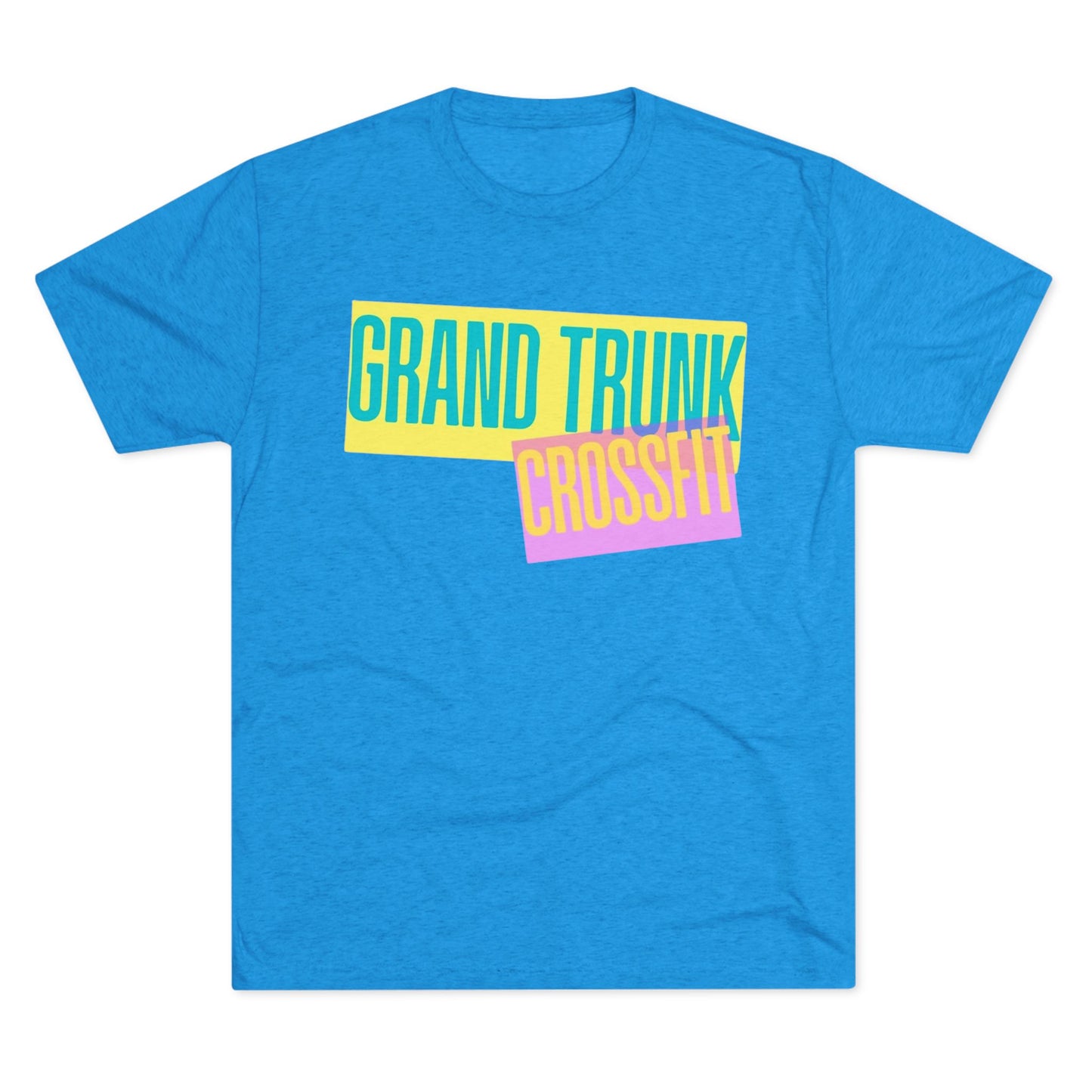 Grand Trunk CrossFit Unisex Tri-Blend Crew Tee - Comfortable Athletic Wear for Fitness Enthusiasts