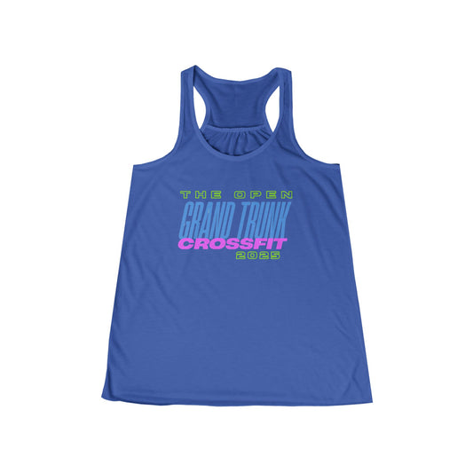 Motivational Women's Flowy Racerback Tank - Prove Your Fitness, Perfect for CrossFit Enthusiasts