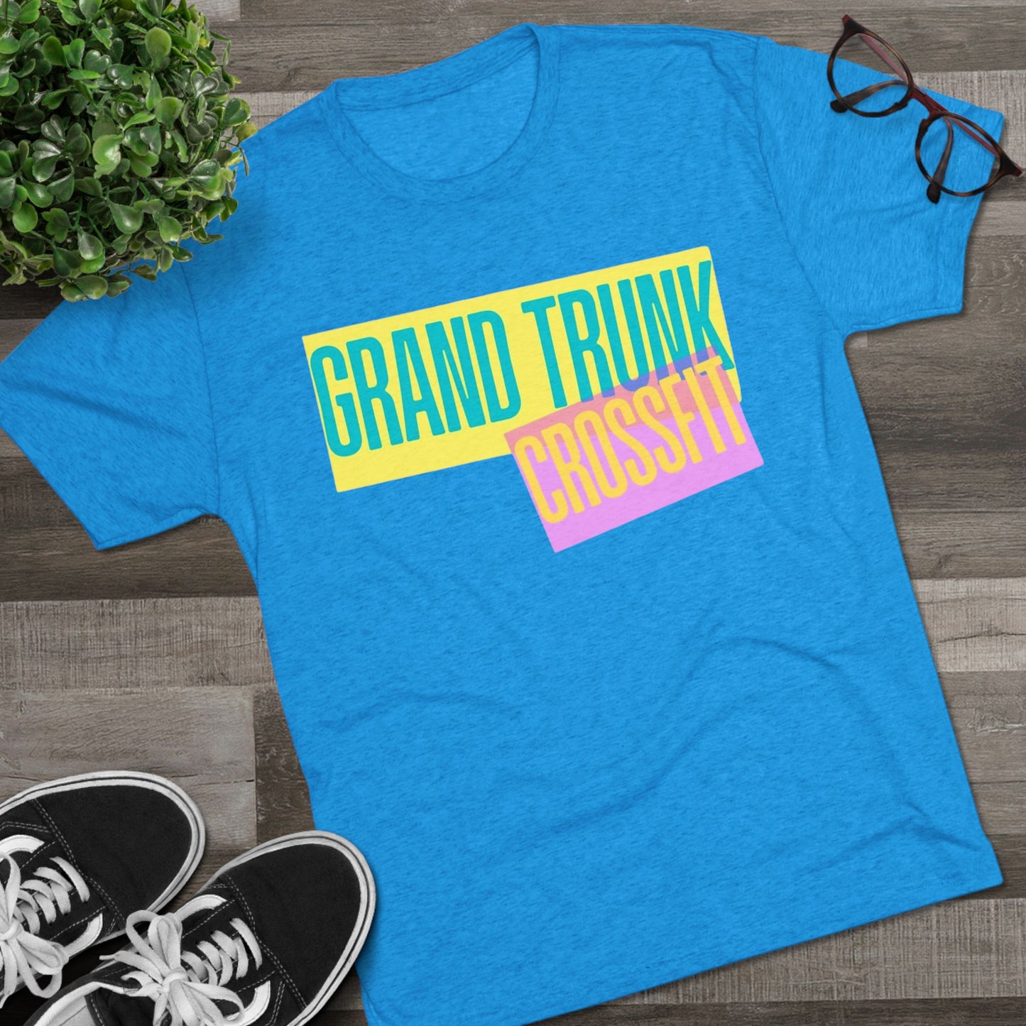 Grand Trunk CrossFit Unisex Tri-Blend Crew Tee - Comfortable Athletic Wear for Fitness Enthusiasts