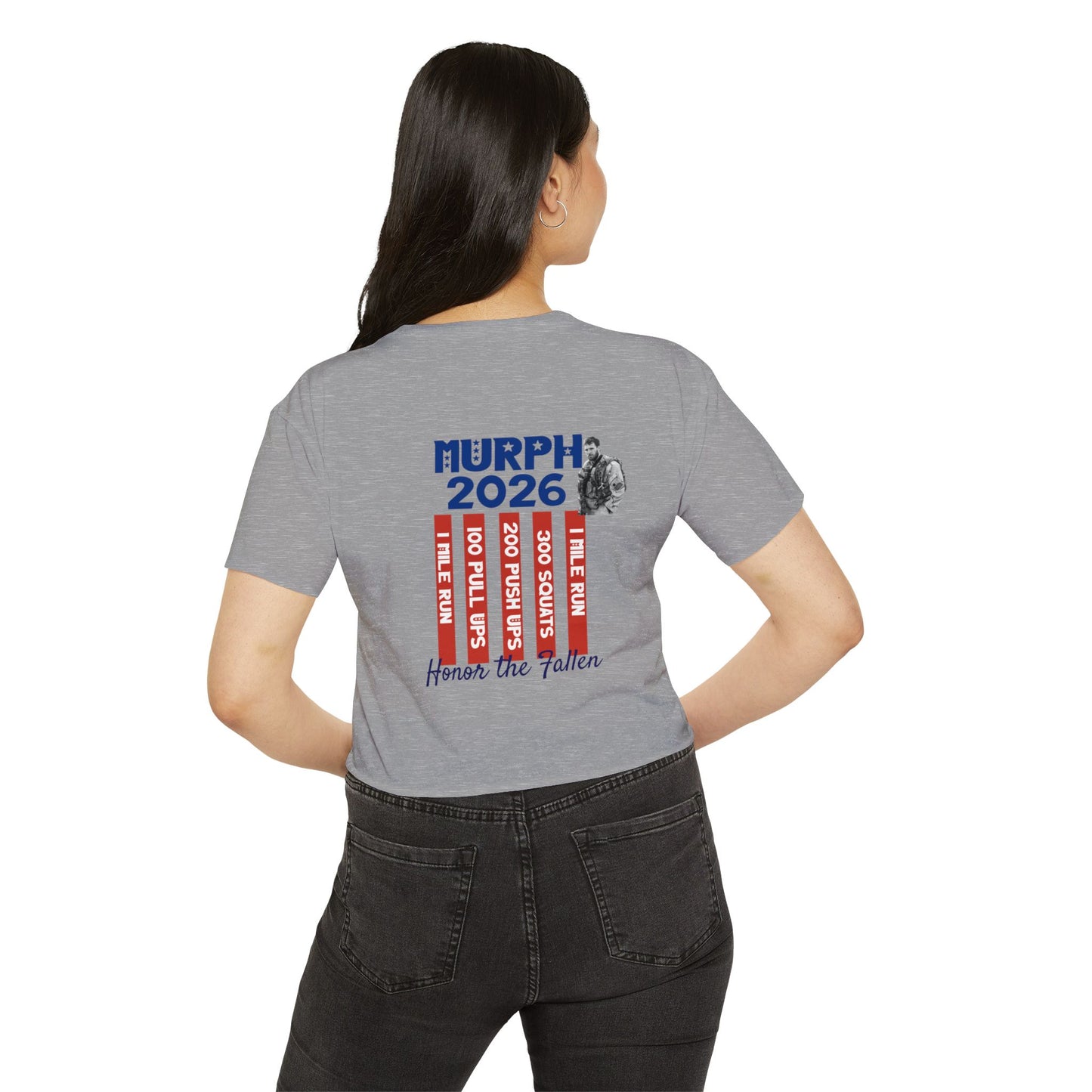 Murph 2026 Crop Top — Honor the Fallen Fitness Festival Tee