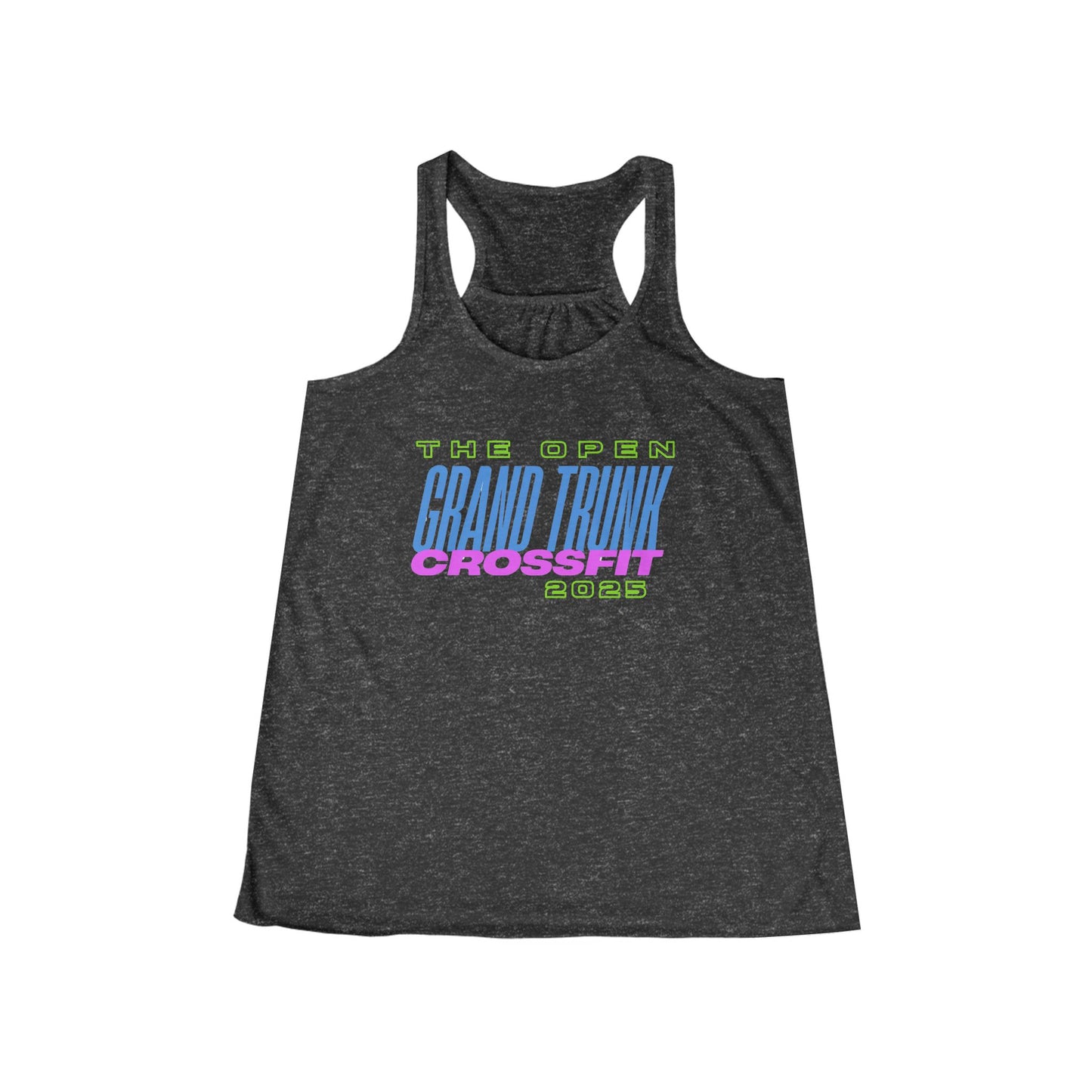 Motivational Women's Flowy Racerback Tank - Prove Your Fitness, Perfect for CrossFit Enthusiasts