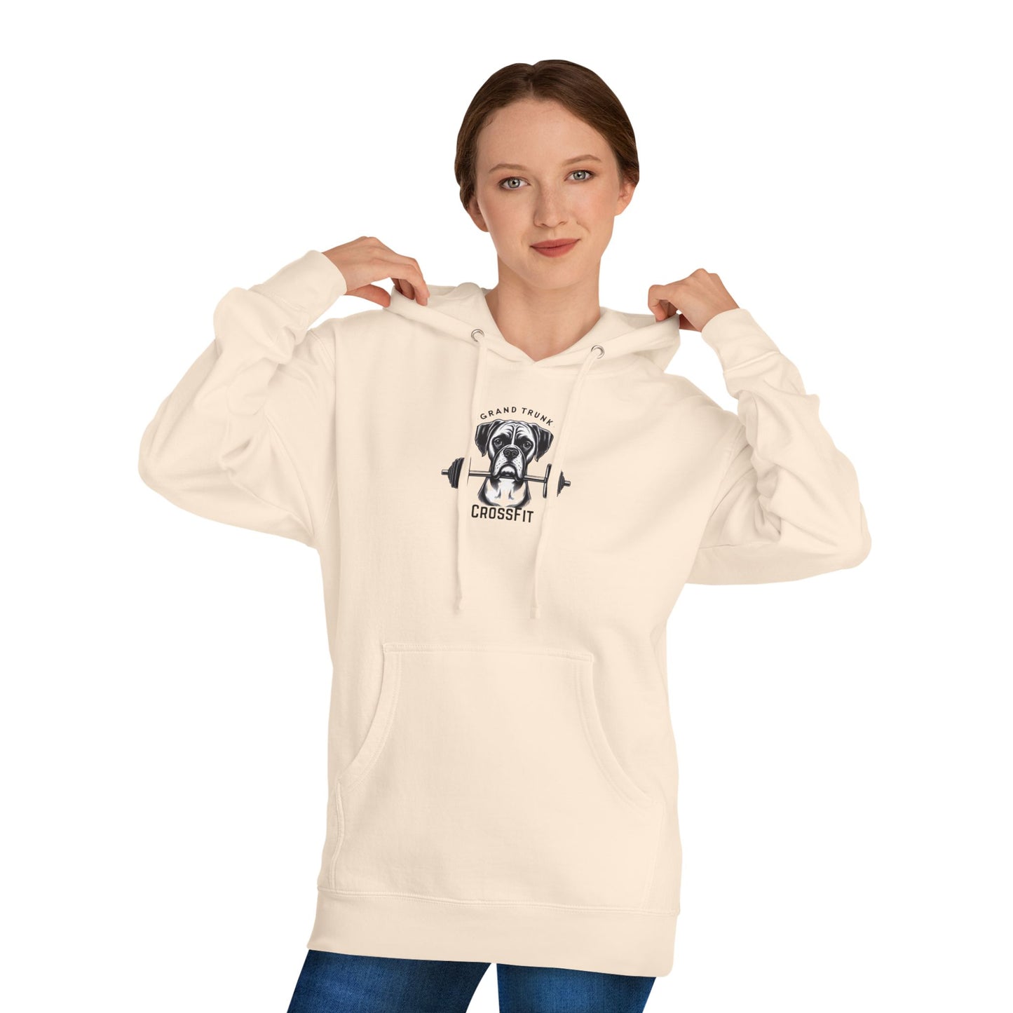 CrossFit Dog Unisex Hooded Sweatshirt - Perfect for Pet Lovers & Fitness Enthusiasts