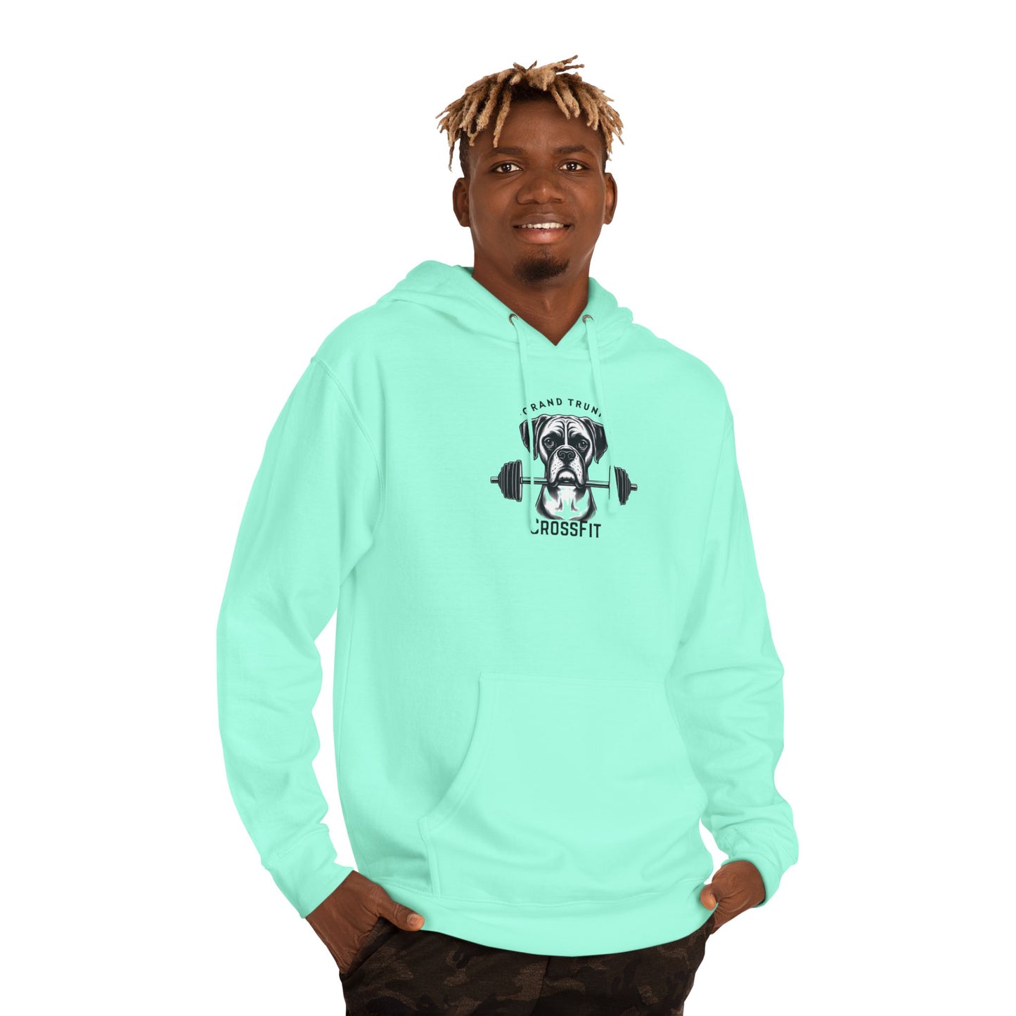 CrossFit Dog Unisex Hooded Sweatshirt - Perfect for Pet Lovers & Fitness Enthusiasts
