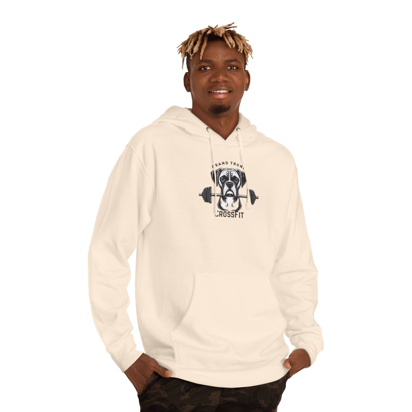 CrossFit Dog Unisex Hooded Sweatshirt - Perfect for Pet Lovers & Fitness Enthusiasts