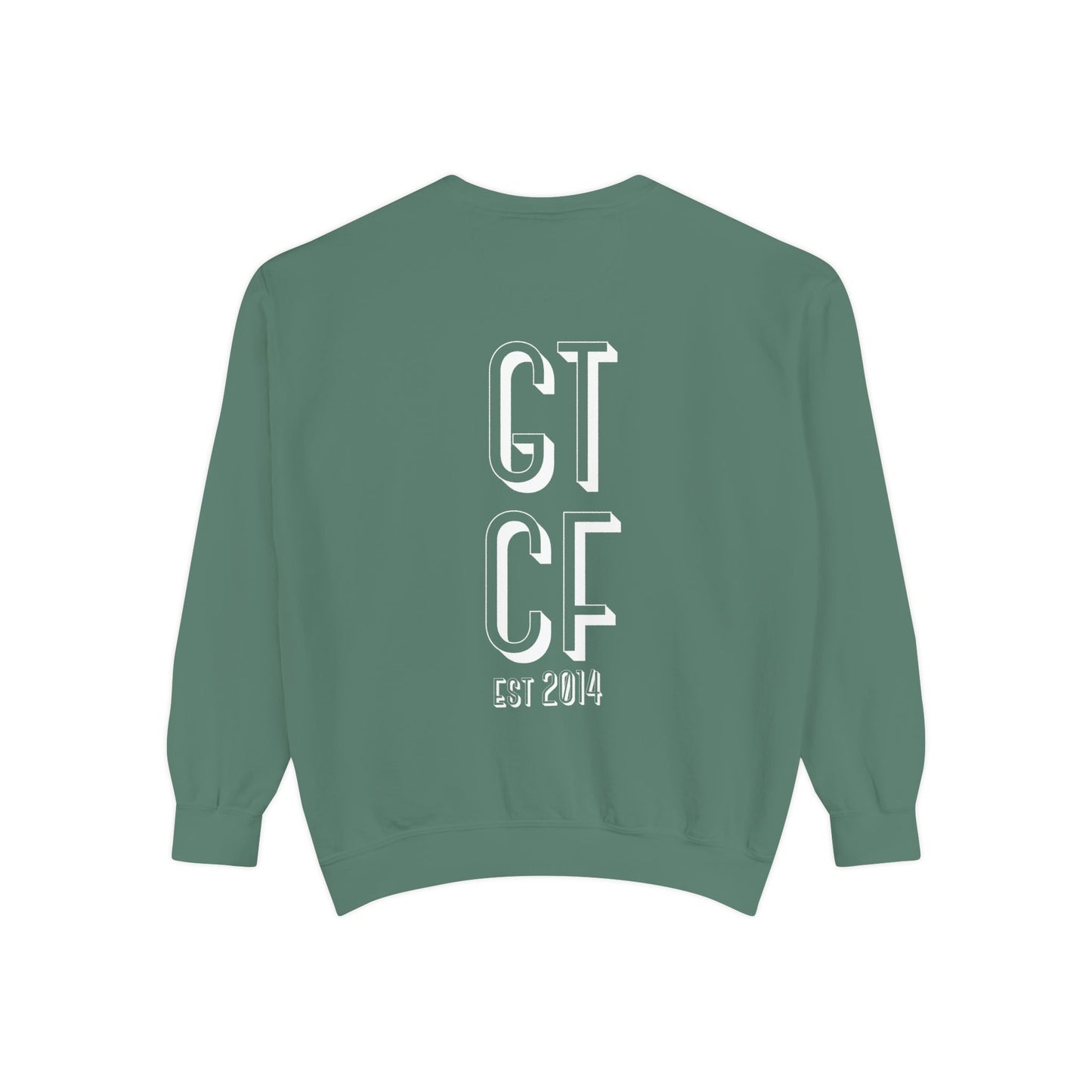 SPRING GTCF Est. 2014 Sweatshirt — Vintage Logo Garment-Dyed Crewneck