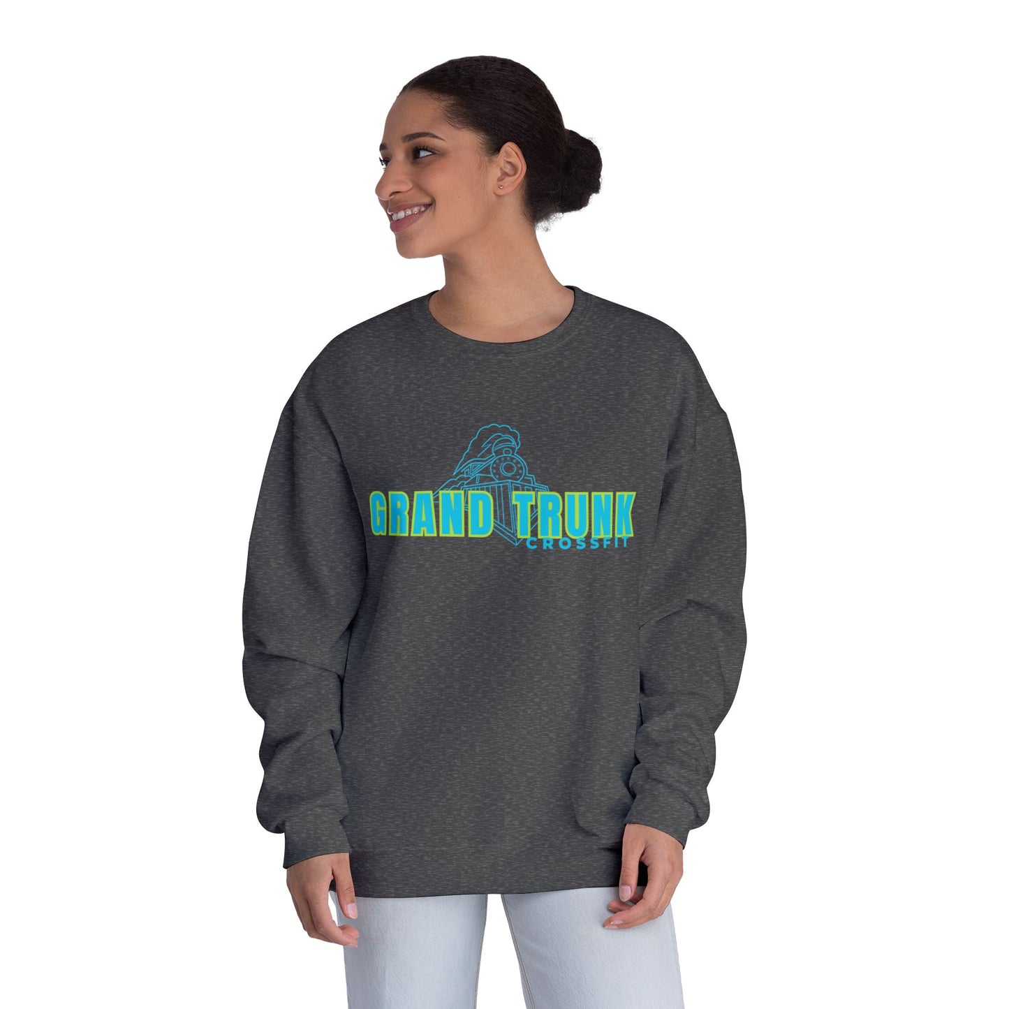 Grand Trunk Crewneck Sweatshirt — Retro Teal Logo Pullover