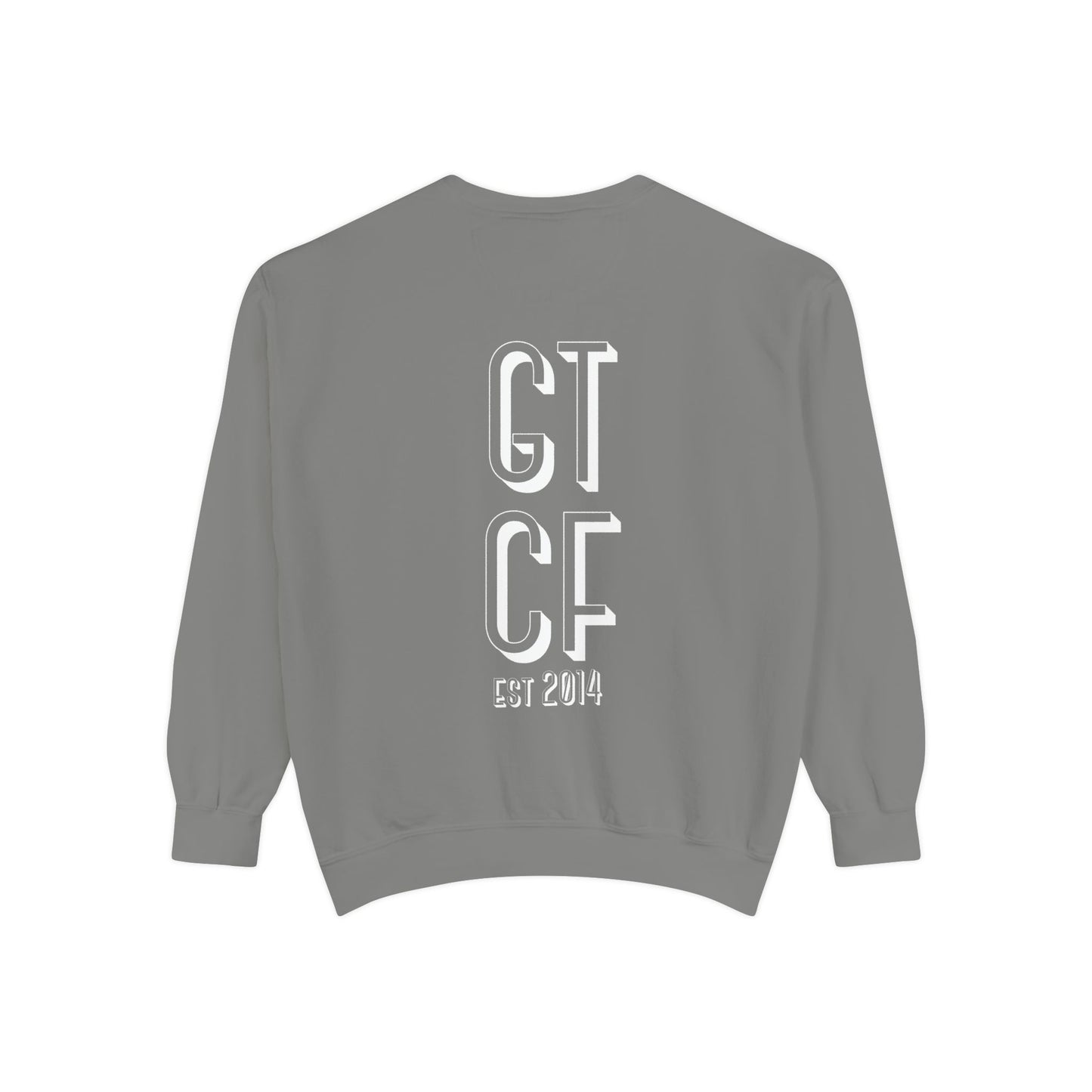SPRING GTCF Est. 2014 Sweatshirt — Vintage Logo Garment-Dyed Crewneck