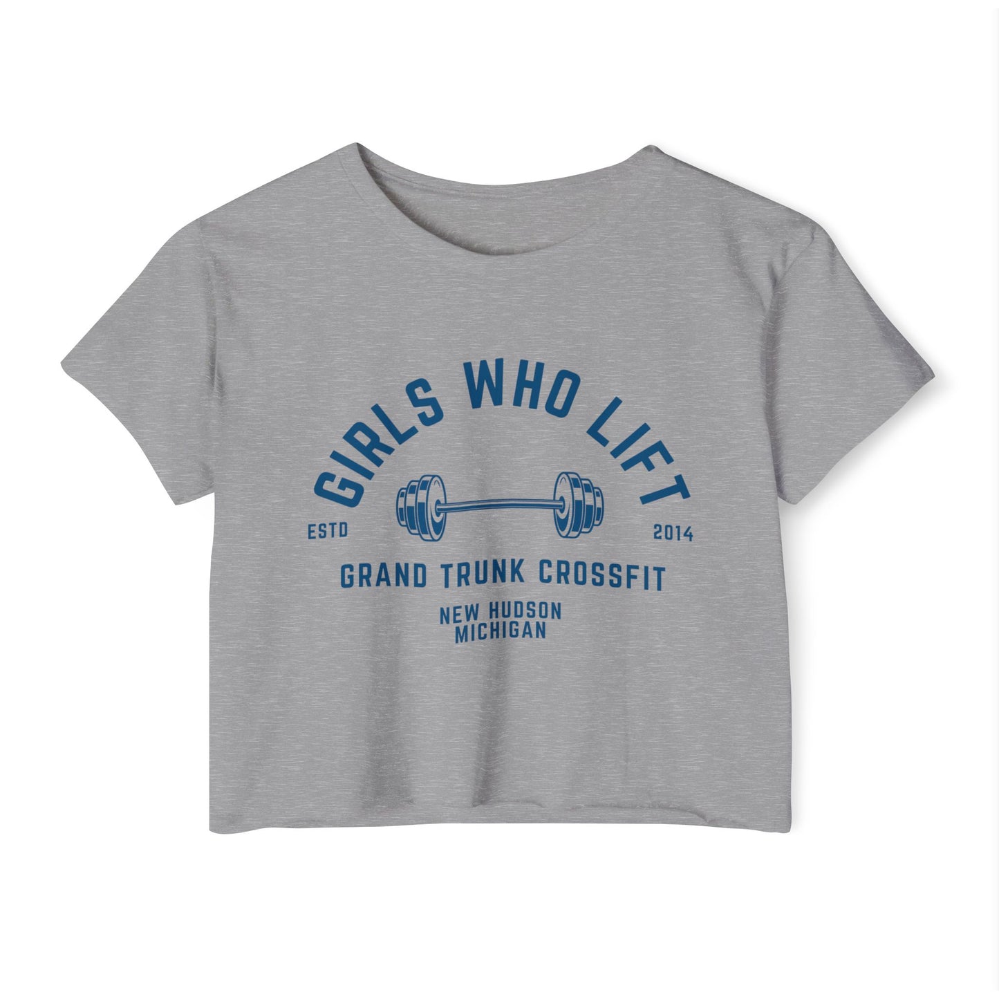 Girls Who Lift Crop Top — Women's CrossFit Festival Tee