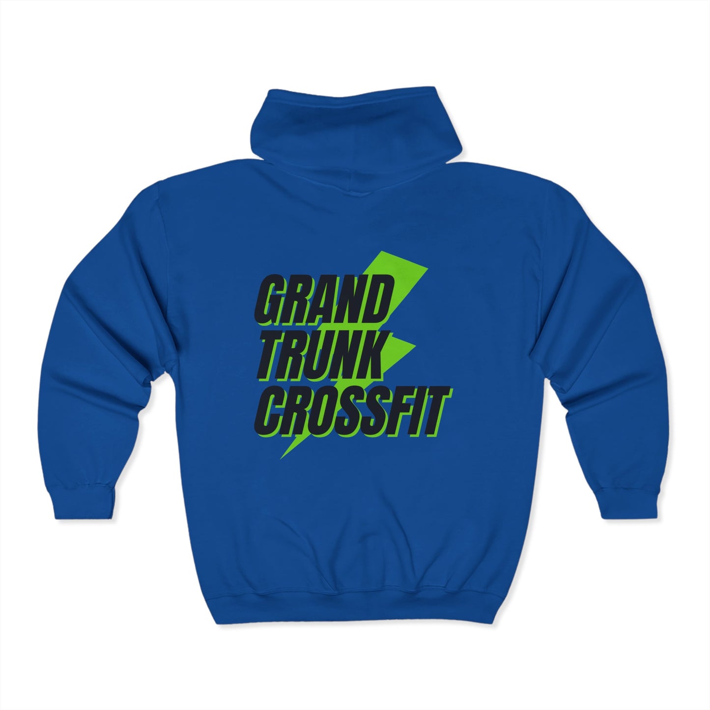Grand Trunk CrossFit Zip Hoodie, Fitness Apparel, Workout Gear, Unisex Sweatshirt, Sports Style, Gym Clothing, Gift for Athletes