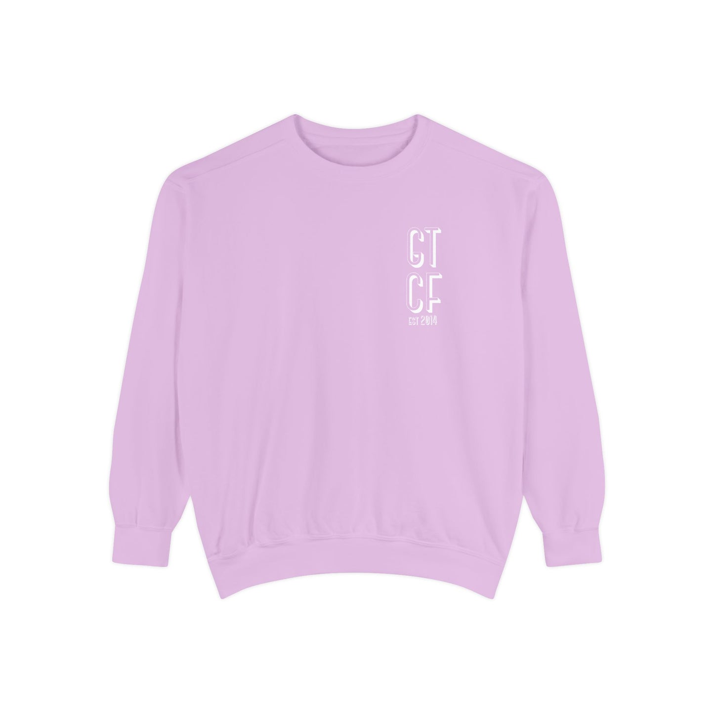 SPRING GTCF Est. 2014 Sweatshirt — Vintage Logo Garment-Dyed Crewneck