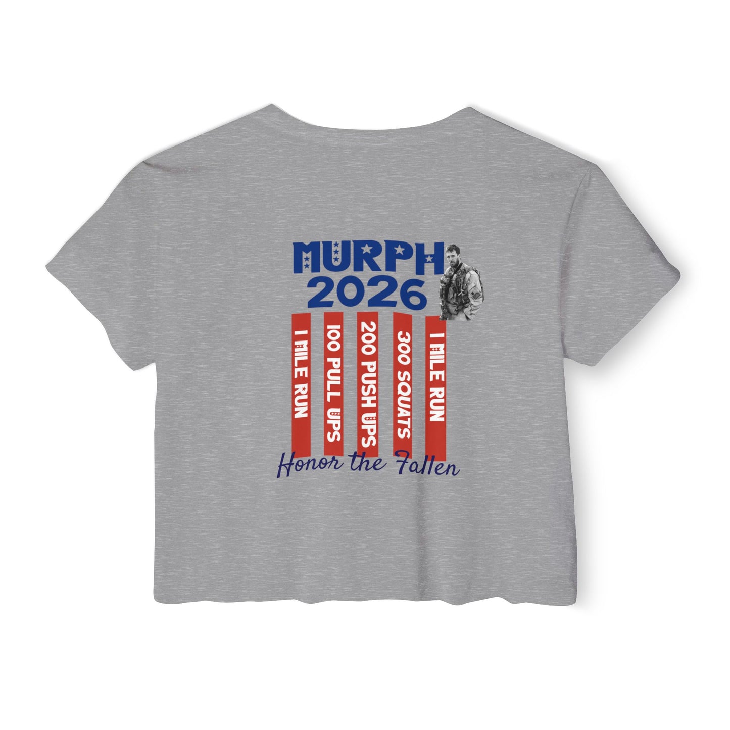 Murph 2026 Crop Top — Honor the Fallen Fitness Festival Tee