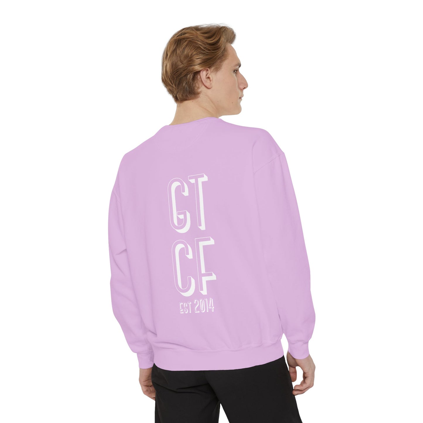 SPRING GTCF Est. 2014 Sweatshirt — Vintage Logo Garment-Dyed Crewneck