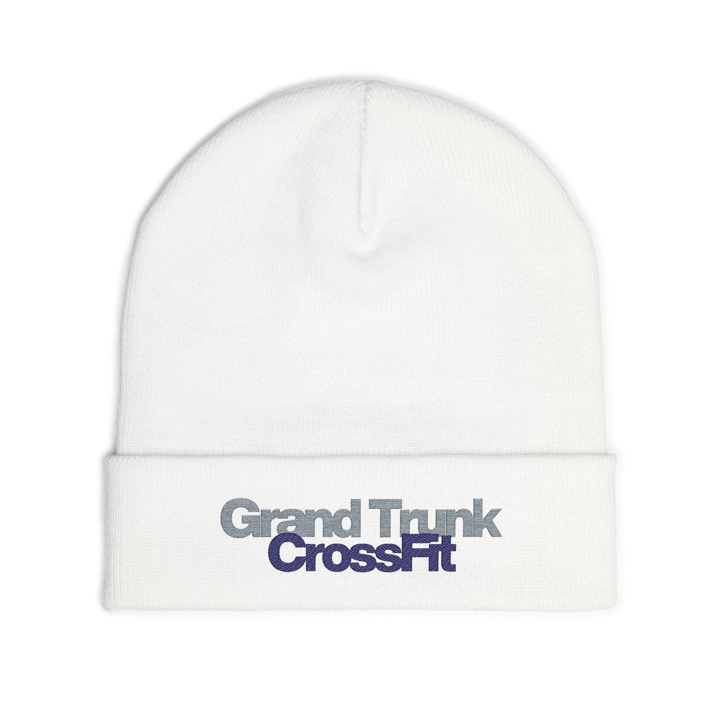 CrossFit Embroidered Knit Beanie — 'Good Things' Cuffed Winter Hat