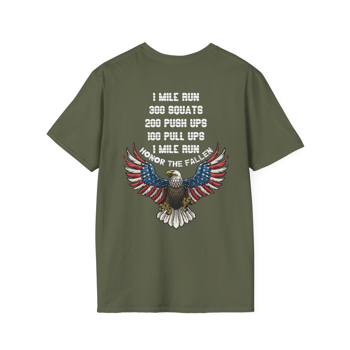 Memorial Day Fitness T-Shirt, Unisex Workout Tee, CrossFit Training Shirt, Patriotic Eagle Graphic Top, Honor the Fallen Apparel