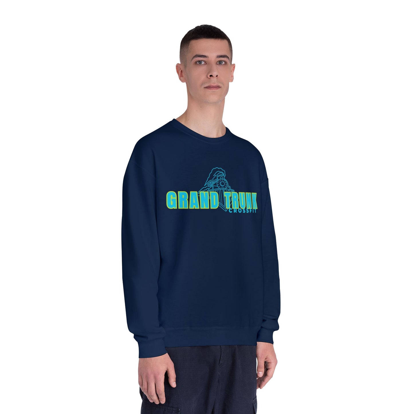 Grand Trunk Crewneck Sweatshirt — Retro Teal Logo Pullover