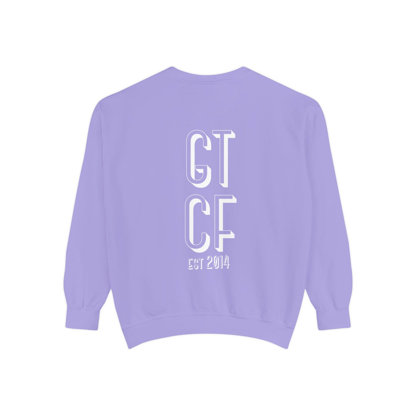 SPRING GTCF Est. 2014 Sweatshirt — Vintage Logo Garment-Dyed Crewneck