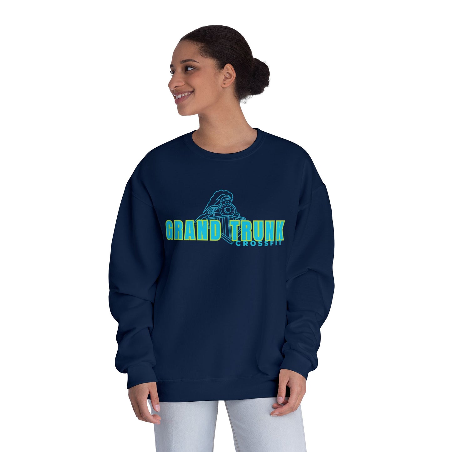 Grand Trunk Crewneck Sweatshirt — Retro Teal Logo Pullover