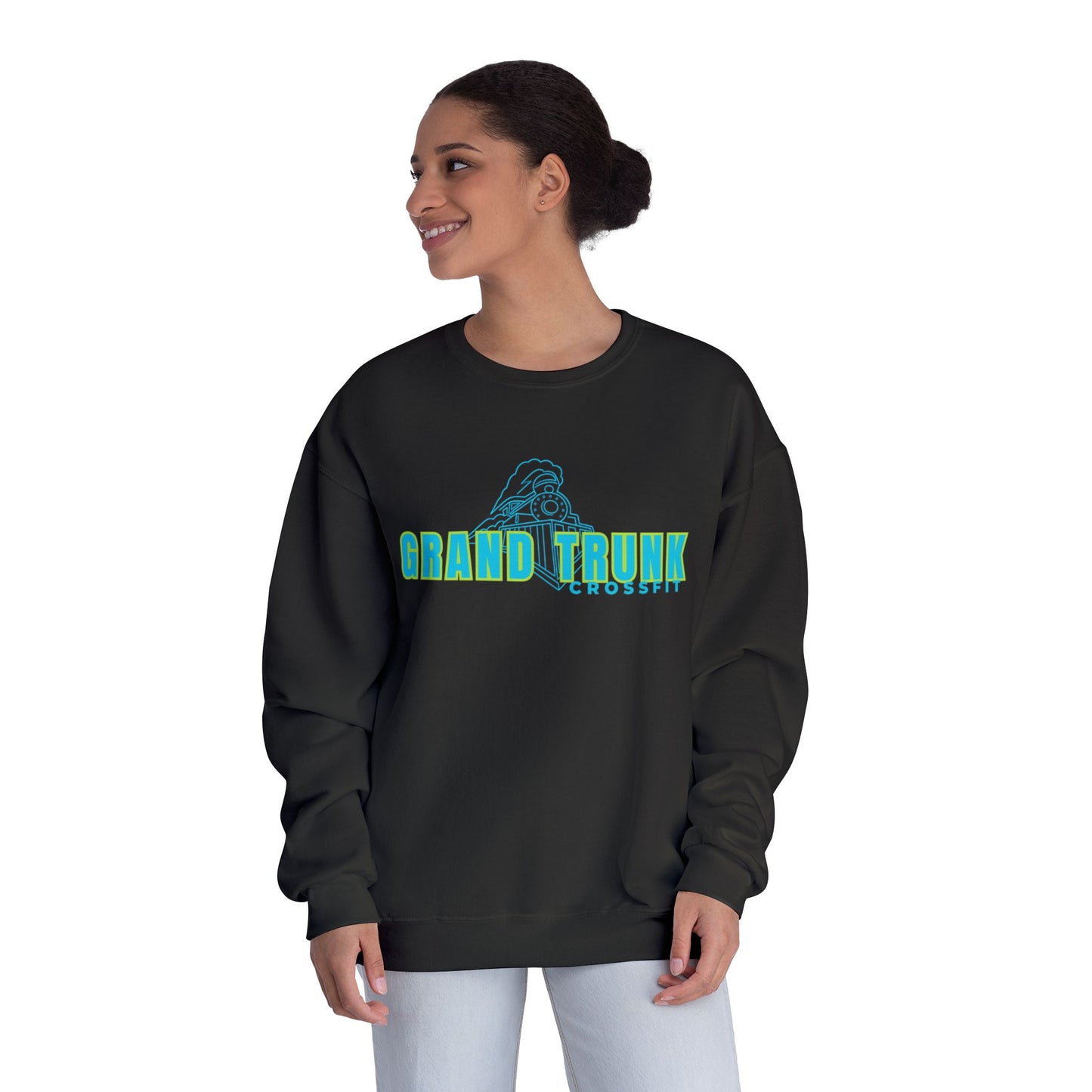 Grand Trunk Crewneck Sweatshirt — Retro Teal Logo Pullover