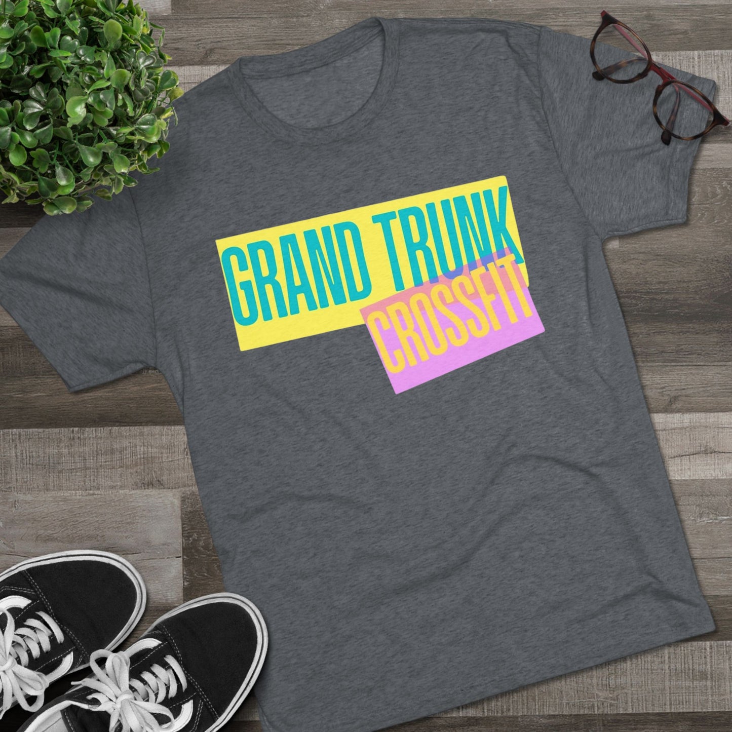 Grand Trunk CrossFit Unisex Tri-Blend Crew Tee - Comfortable Athletic Wear for Fitness Enthusiasts