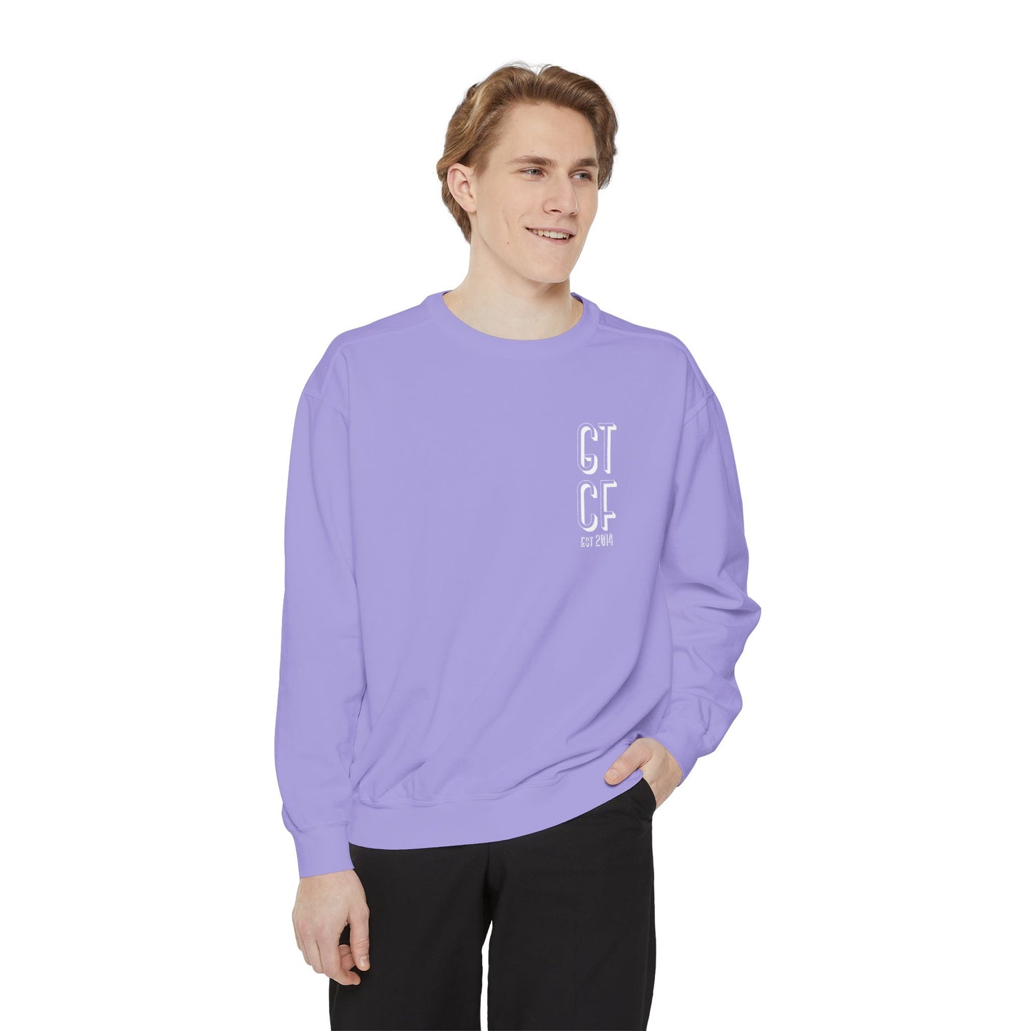 SPRING GTCF Est. 2014 Sweatshirt — Vintage Logo Garment-Dyed Crewneck