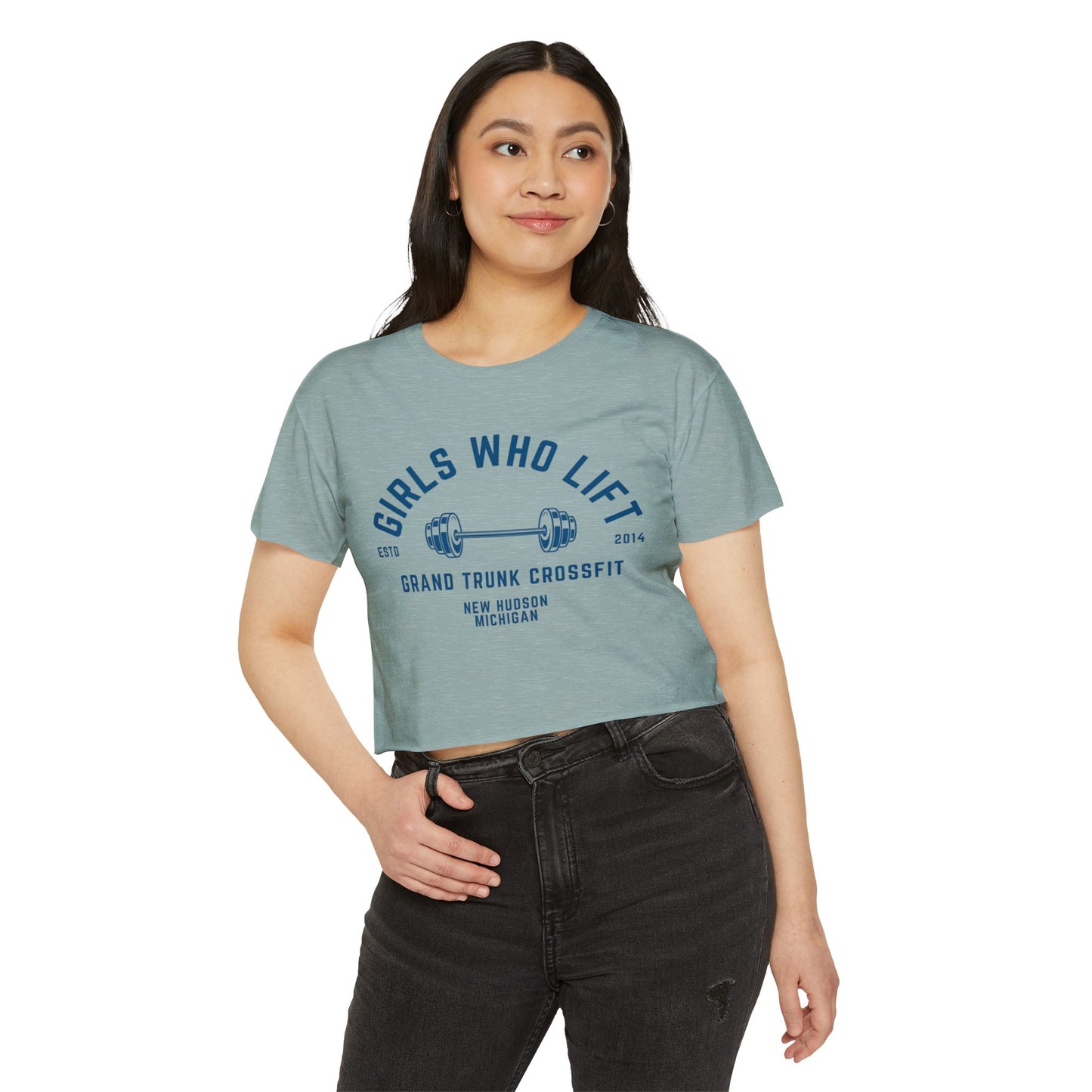 Girls Who Lift Crop Top — Women's CrossFit Festival Tee