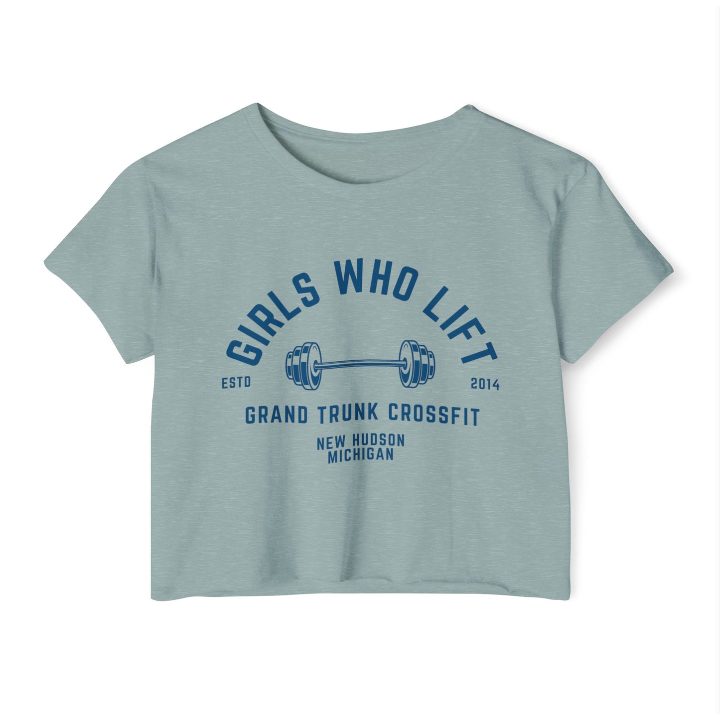 Girls Who Lift Crop Top — Women's CrossFit Festival Tee