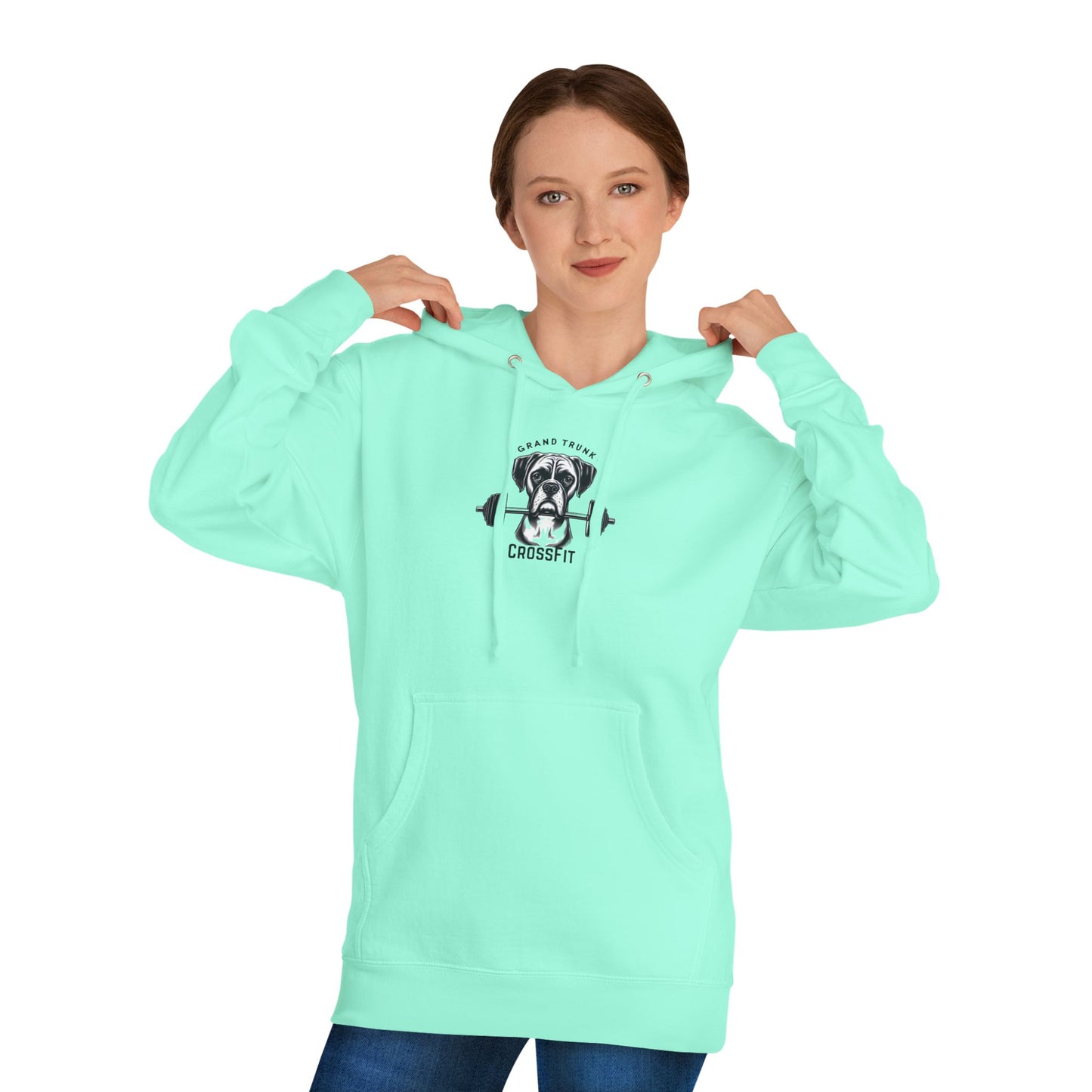 CrossFit Dog Unisex Hooded Sweatshirt - Perfect for Pet Lovers & Fitness Enthusiasts