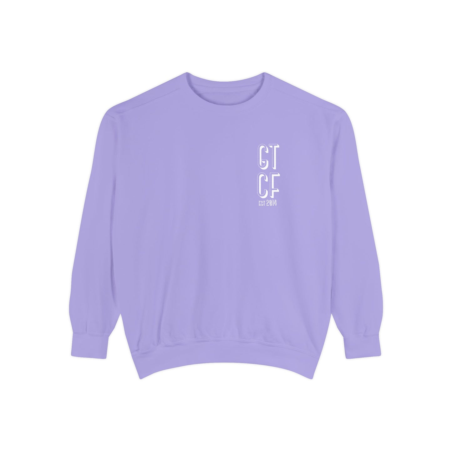 SPRING GTCF Est. 2014 Sweatshirt — Vintage Logo Garment-Dyed Crewneck