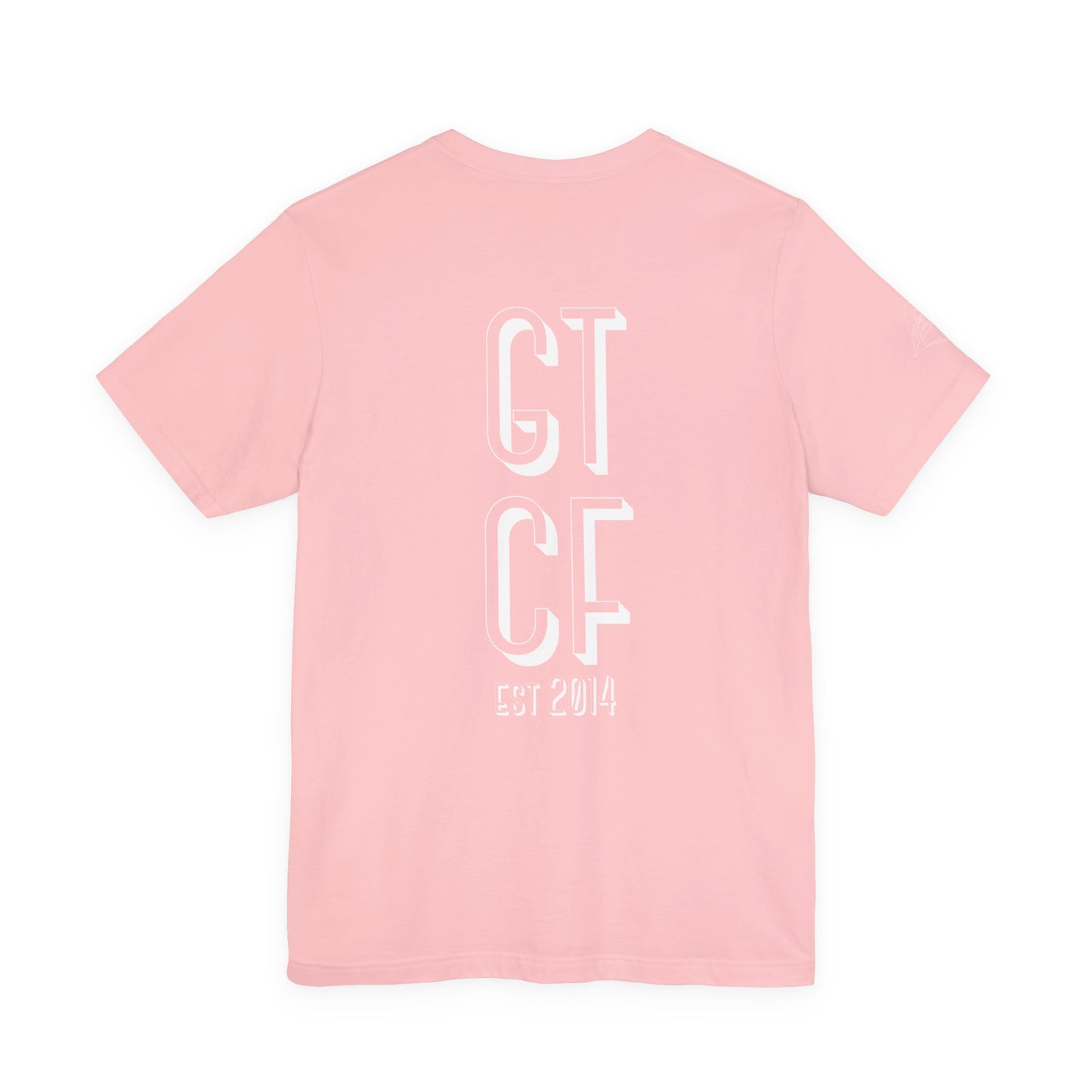 SPRING GTCF Vertical Logo T‑Shirt — Minimalist Gym/Activewear Tee (Est. 2014)