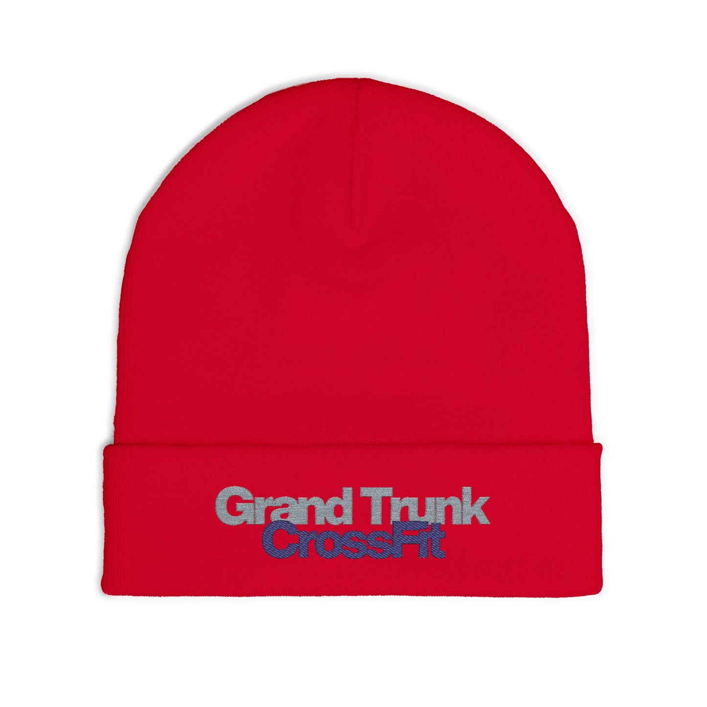 CrossFit Embroidered Knit Beanie — 'Good Things' Cuffed Winter Hat