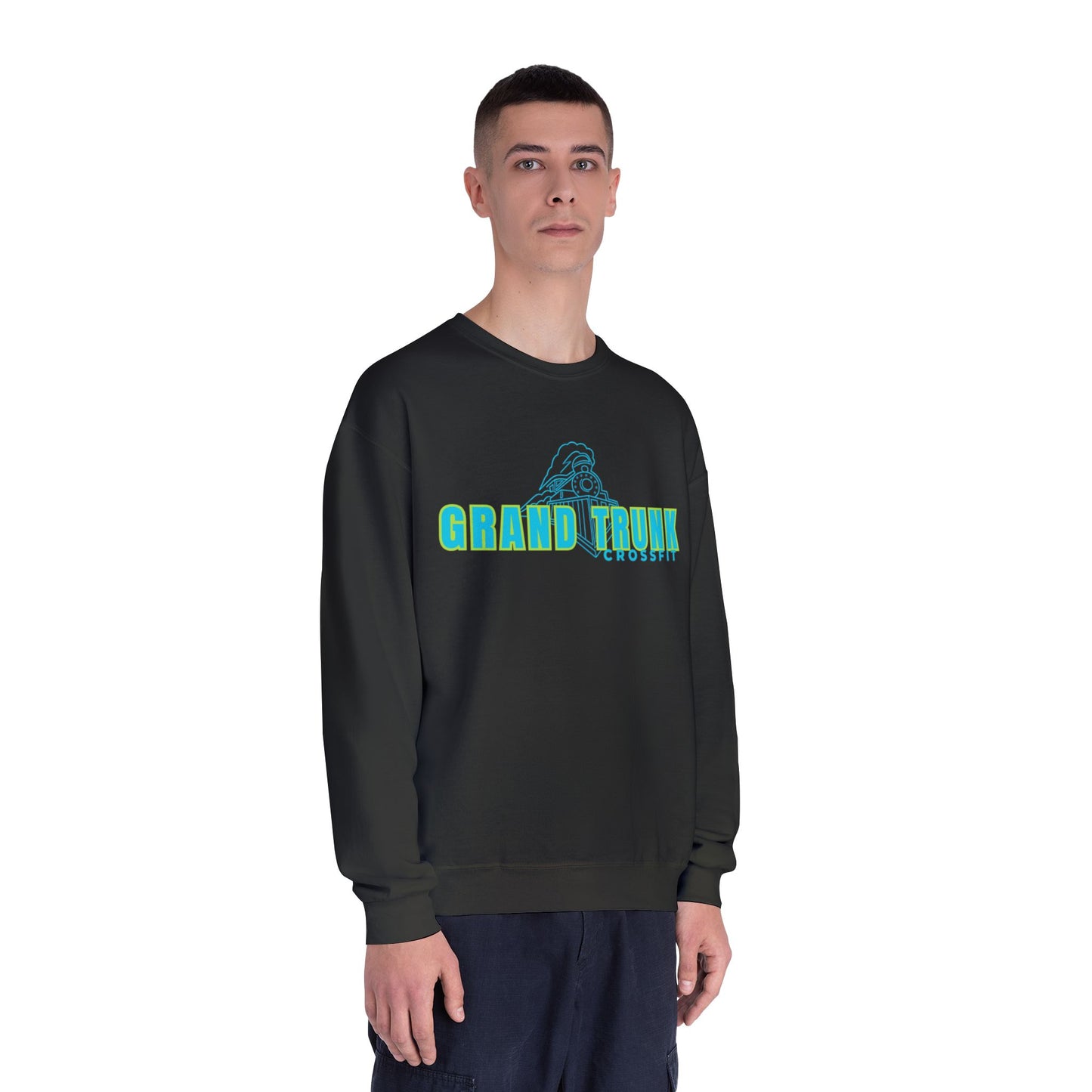 Grand Trunk Crewneck Sweatshirt — Retro Teal Logo Pullover