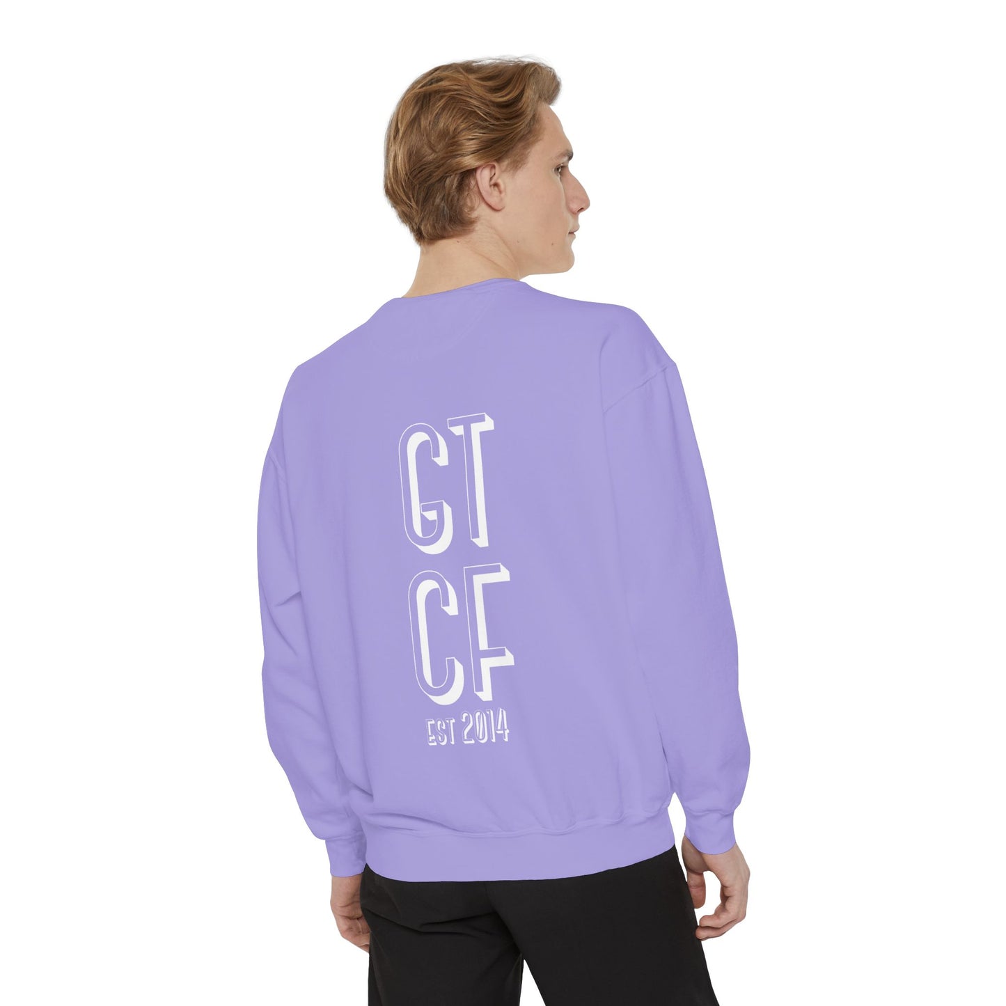 SPRING GTCF Est. 2014 Sweatshirt — Vintage Logo Garment-Dyed Crewneck